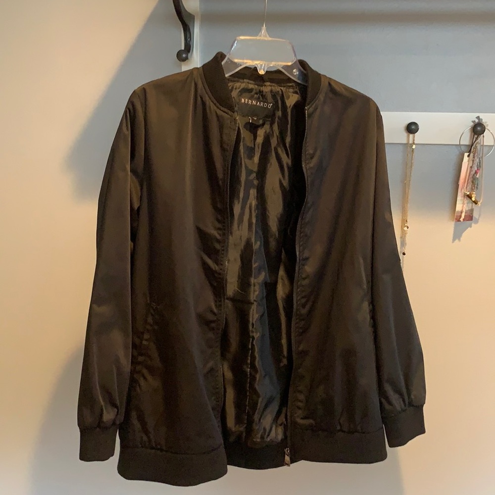 Black Bernardo Bomber jacket